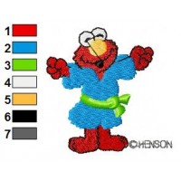 Sesame Street Elmo 10 Embroidery Design